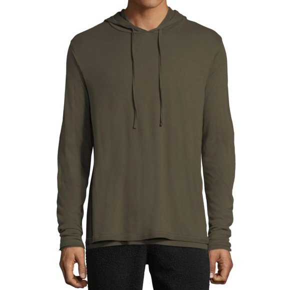 vince double layer hoodie